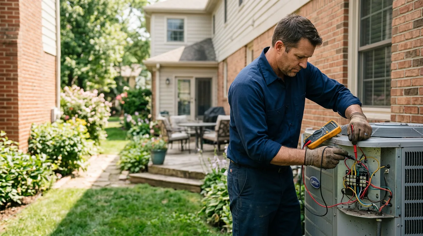 HVAC technician working near Williamsville, VA
